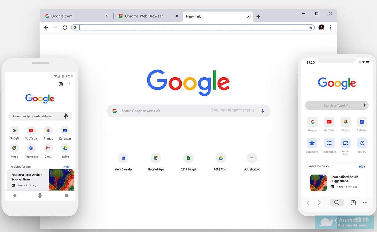 谷歌浏览器应用界面
